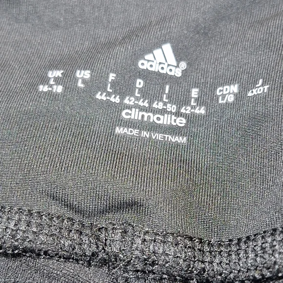 adidas Kids Black Leggings - Picture 6 of 7